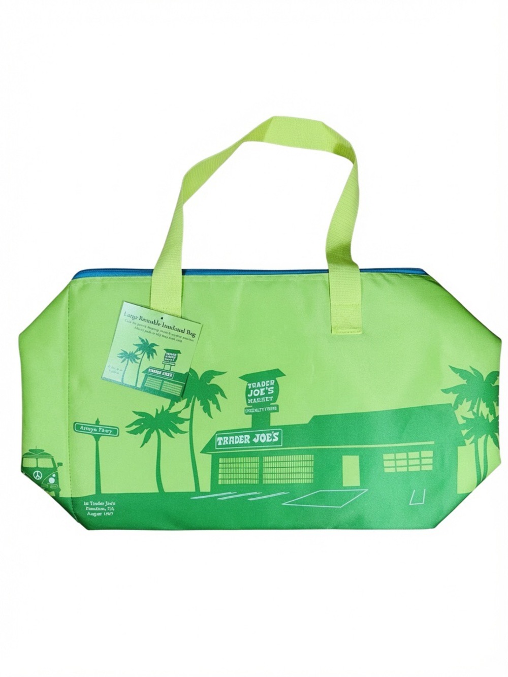 Trader Joe's large insulated bag lime green 2026 summer limited new